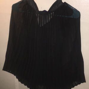 Transparent black skirt